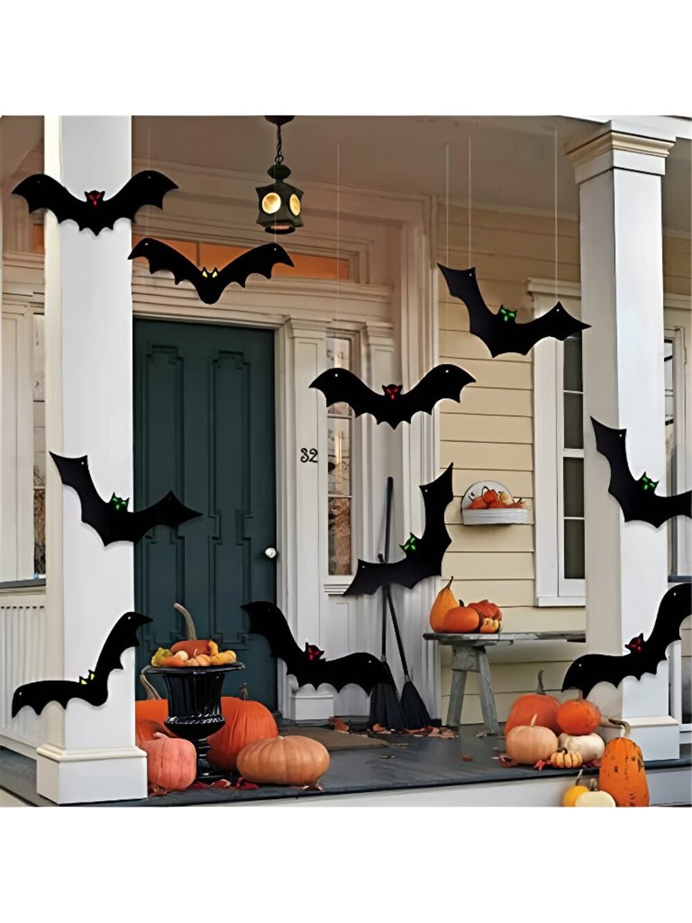 Halloween Hanging Bats for 12PCS 3D Halloween Yard Outdoor Decoration